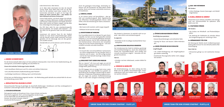 Kandidaten- und Programmflyer 2026 Innenseite